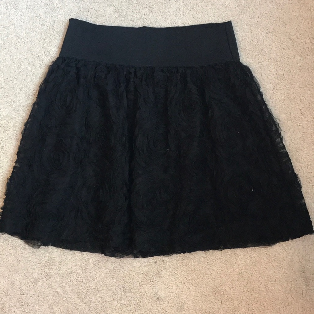Black rose skirt size xs